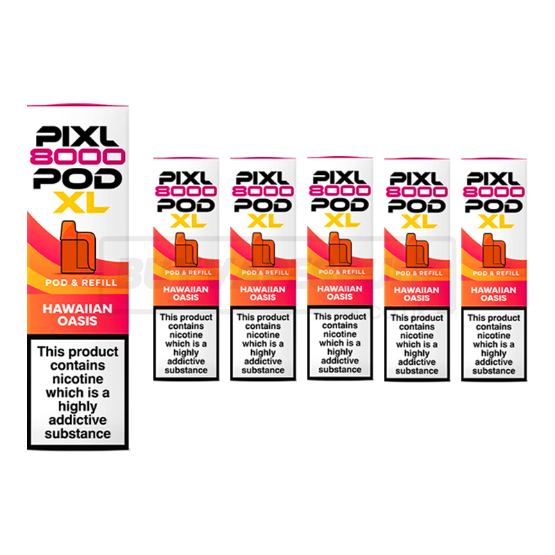 Hawaiian Oasis Pixl 8000 Refill Pods 5 Pack
