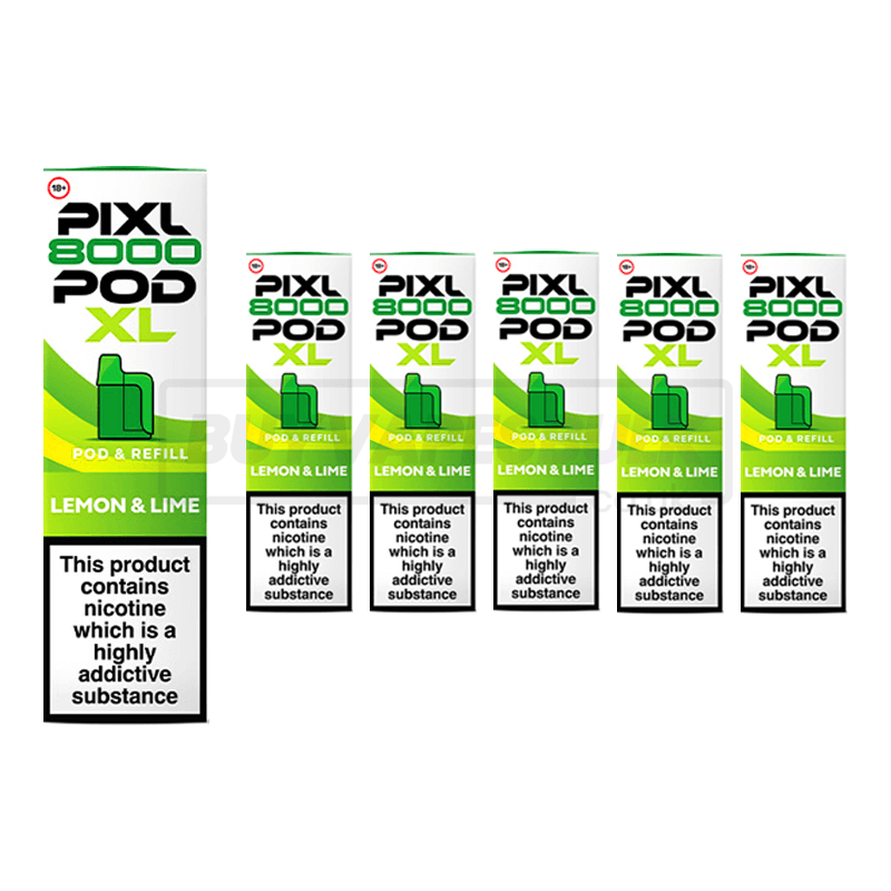Lemon & Lime Pixl 8000 Refill Pods 5 Pack