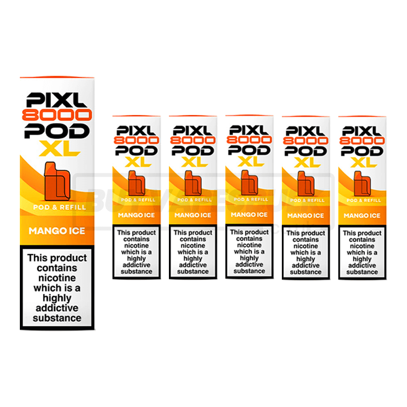 Mango Ice Pixl 8000 Refill Pods 5 Pack