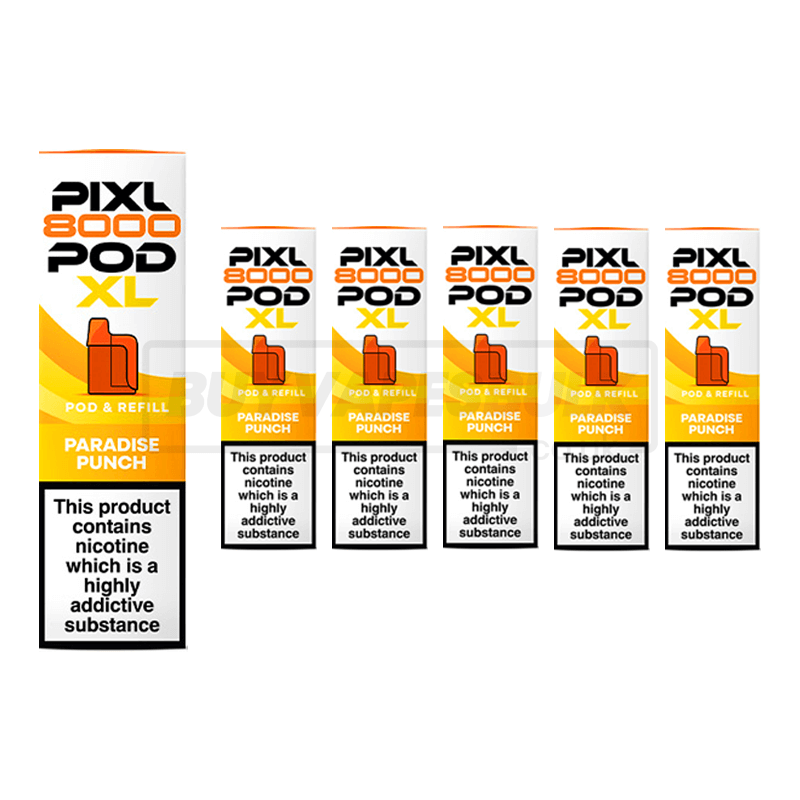Paradise Punch Pixl 8000 Refill Pods 5 Pack