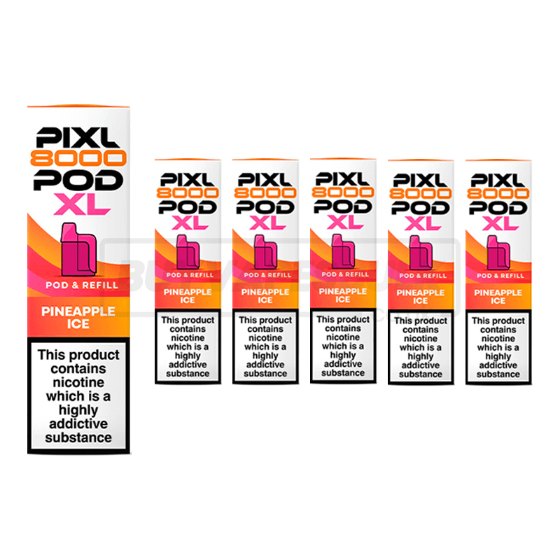 Pineapple Ice Pixl 8000 Refill Pods 5 Pack
