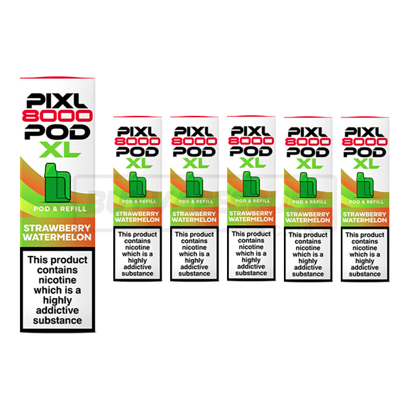 Strawberry Watermelon Pixl 8000 Refill Pods 5 Pack