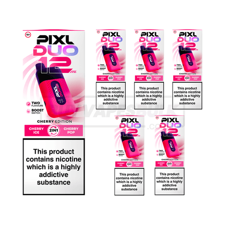 Cherry Edition Pixl Duo 12K Vape Kit 5 Pack