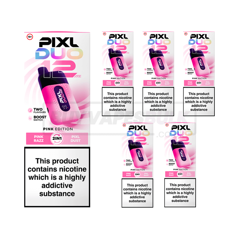 Pink Edition Pixl Duo 12K Vape Kit 5 Pack
