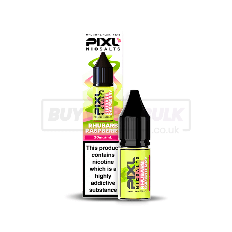 PIXL Nic Salts E-Liquid 10 Pack Rhubarb Raspberry