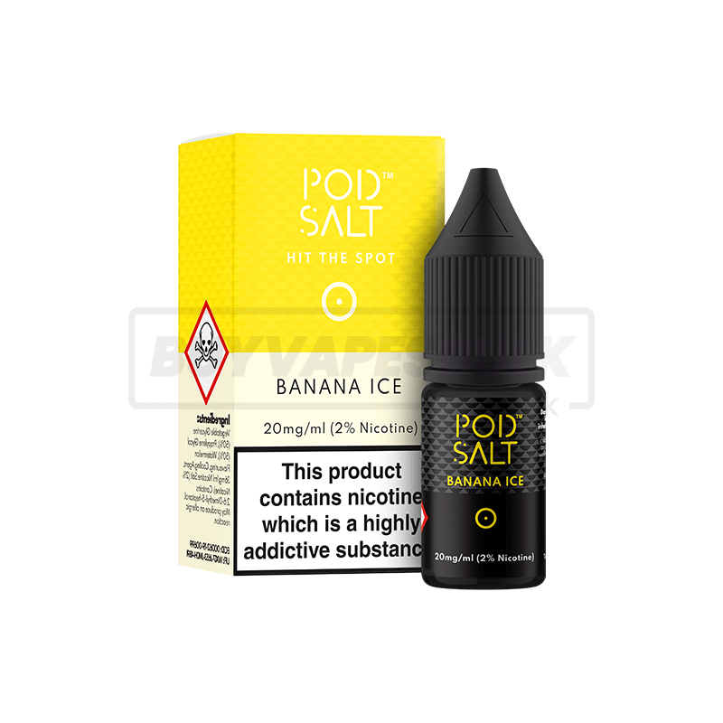Banana Ice Pod Salt Nic Salt E-Liquid Pack of 5 x (10ml)