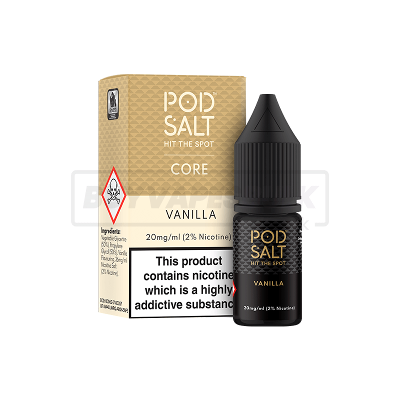 Vanilla Pod Salt Nic Salt E-Liquid Pack of 5 x (10ml)