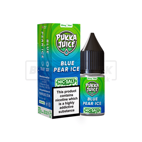 Blue Pear Ice Pukka Juice Nic Salt E-Liquid Pack of 10 x (10ml)