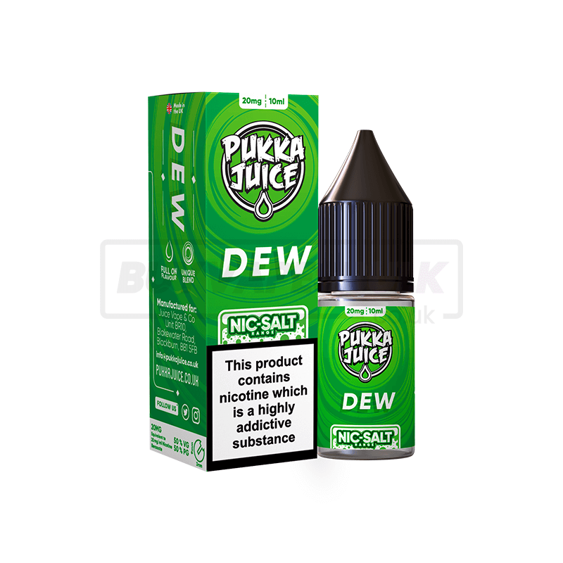Dew Pukka Juice Nic Salt E-Liquid Pack of 10 x (10ml)