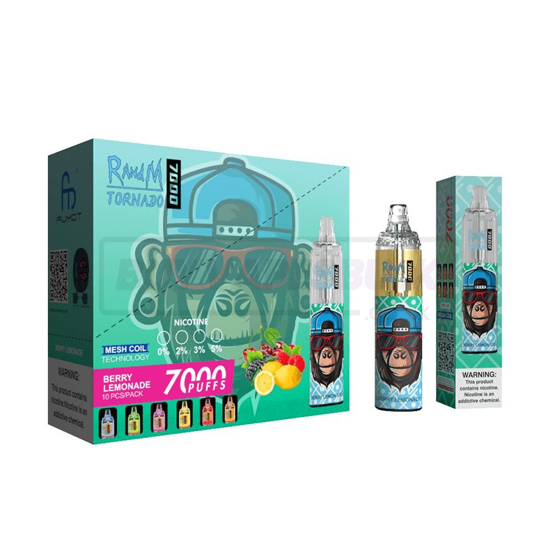 Berry Lemonade RandM Tornado 7000 Disposable Vape 10 Pack