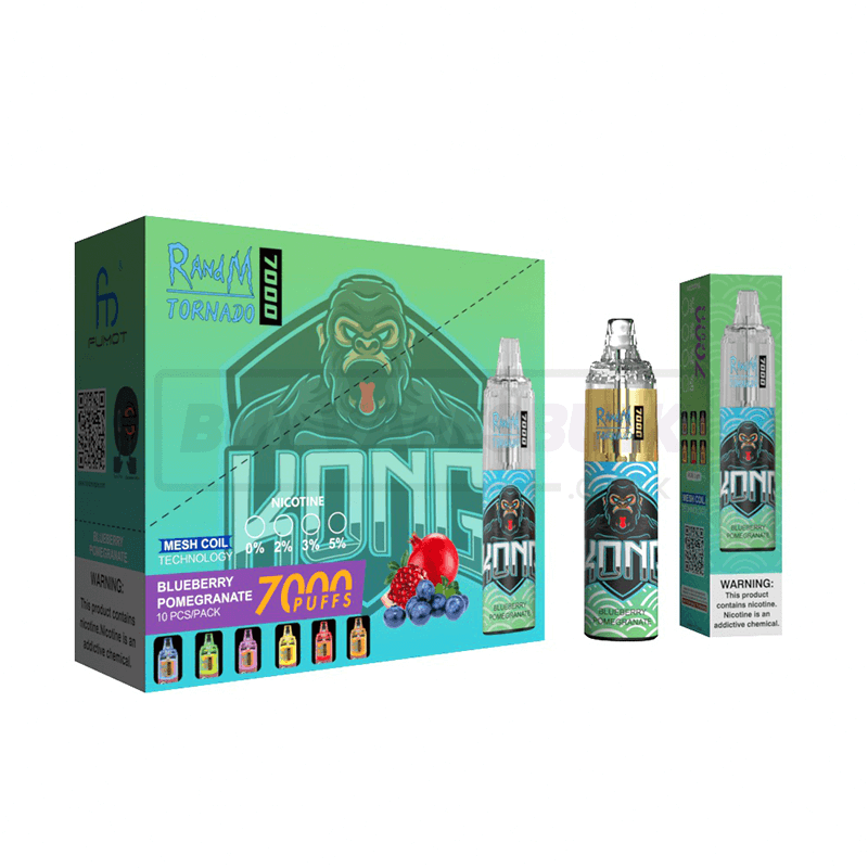 Blueberry Pomegranate RandM Tornado 7000 Disposable Vape 10 Pack