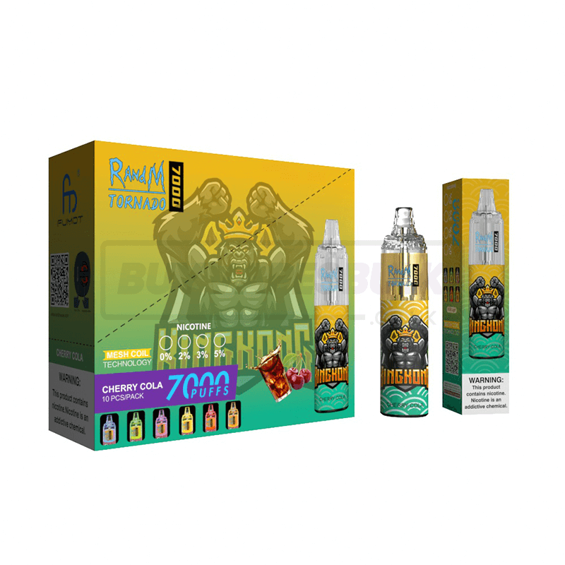 Cherry Cola RandM Tornado 7000 Disposable Vape 10 Pack