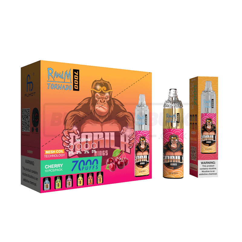 Cherry RandM Tornado 7000 Disposable Vape 10 Pack