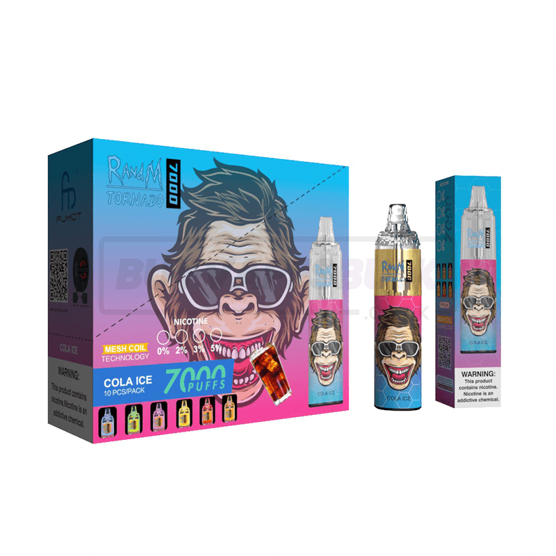 Cola Ice RandM Tornado 7000 Disposable Vape 10 Pack