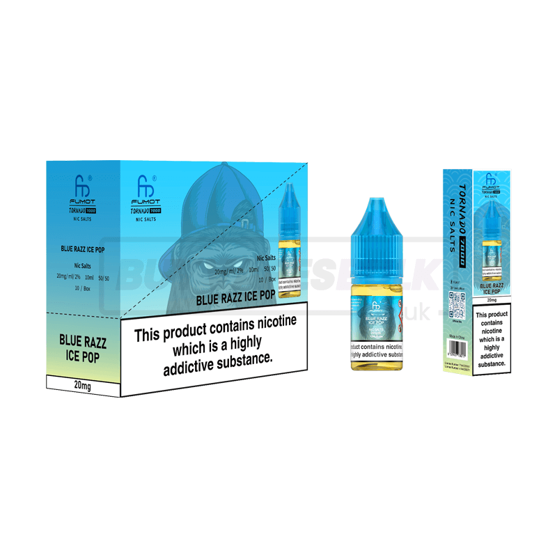 RandM Tornado 7000 Nic Salts 10 Pack Blue Razz Ice Pop
