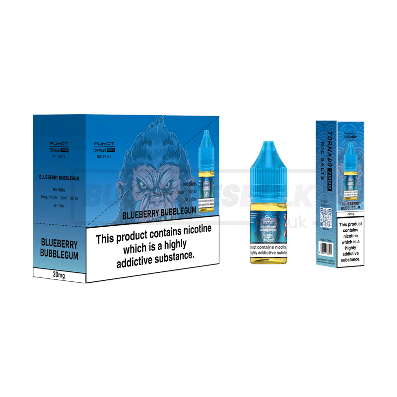 RandM Tornado 7000 Nic Salts 10 Pack Blueberry Bubblegum