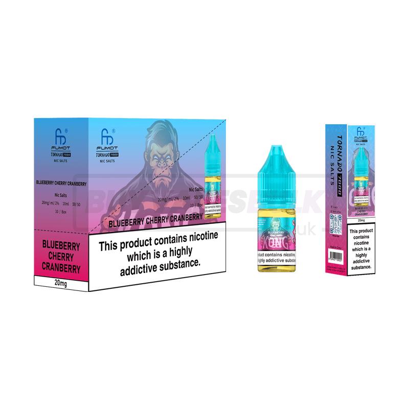 RandM Tornado 7000 Nic Salts 10 Pack Blueberry Cherry Cranberry