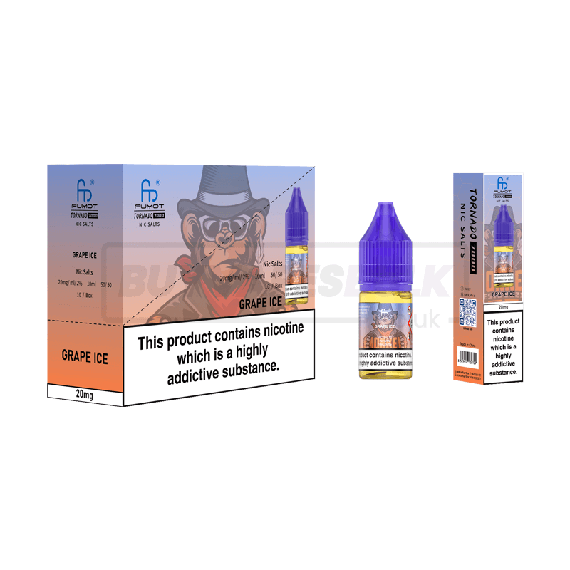 RandM Tornado 7000 Nic Salts 10 Pack Grape Ice