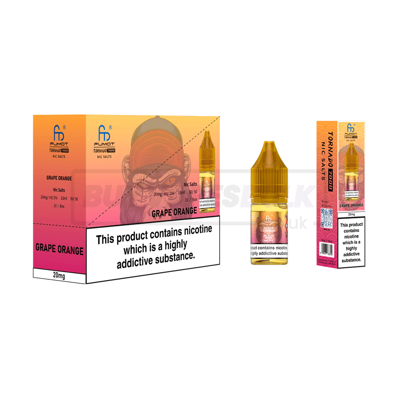 RandM Tornado 7000 Nic Salts 10 Pack Grape Orange