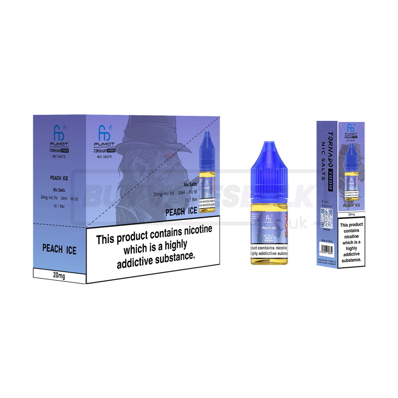 RandM Tornado 7000 Nic Salts 10 Pack Peach Ice