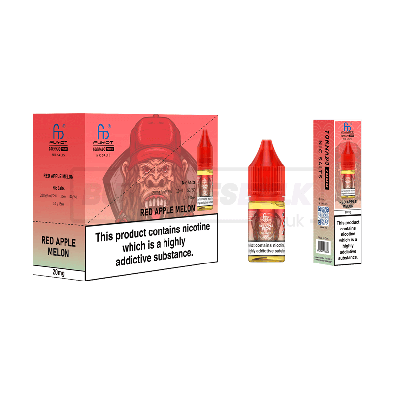 RandM Tornado 7000 Nic Salts 10 Pack Red Apple Melon