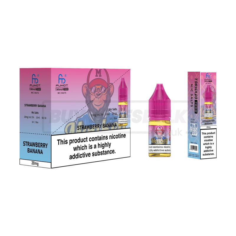 RandM Tornado 7000 Nic Salts 10 Pack Strawberry Banana