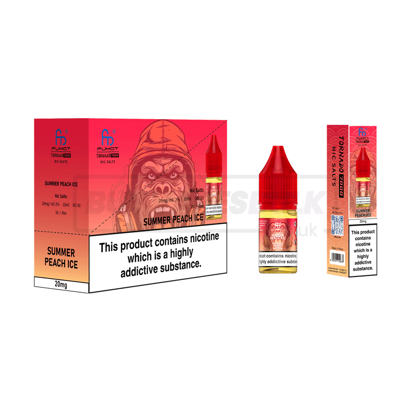 RandM Tornado 7000 Nic Salts 10 Pack Summer Peach Ice