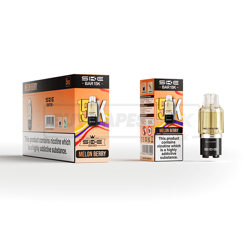 SKE Bar 15K Prefilled Pods 5 Pack Melon Berry
