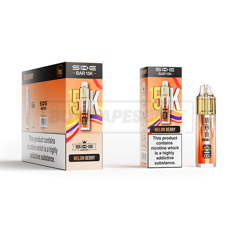 SKE Bar 15K Prefilled Vape Kit 5 Pack Melon Berry