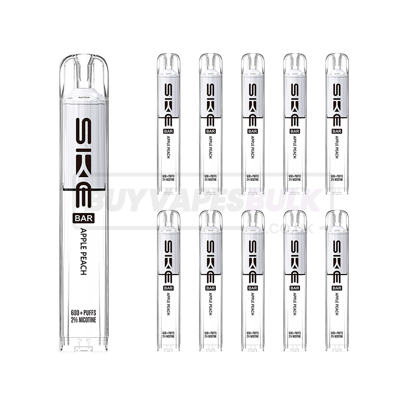 Apple Peach SKE Crystal Bar 600 Prefilled Pods 10 Pack