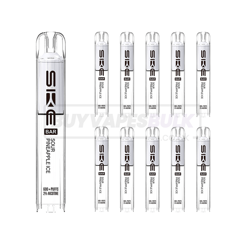 Sour Pineapple Ice SKE Crystal Bar 600 Prefilled Pods 10 Pack