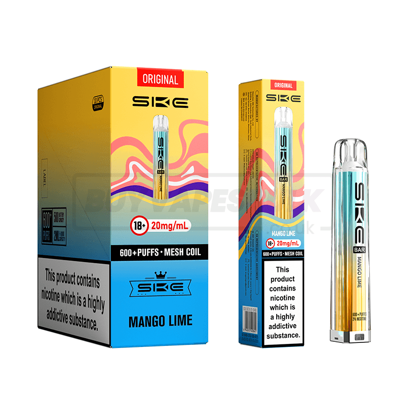SKE Crystal Bar 600 Prefilled Vape Kit 10 Pack