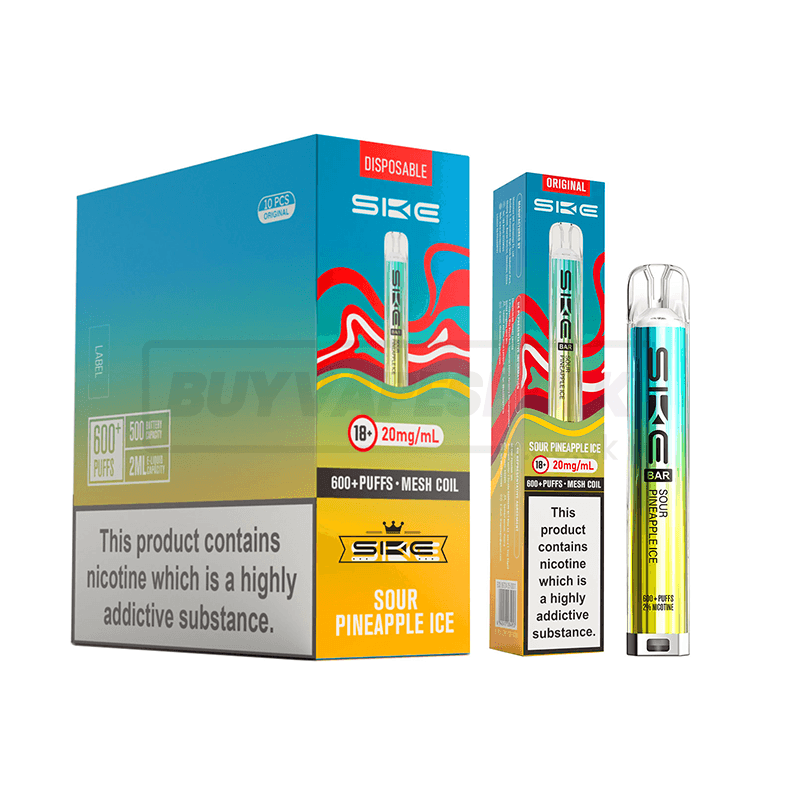 SKE Crystal Bar 600 Prefilled Vape Kit 10 Pack