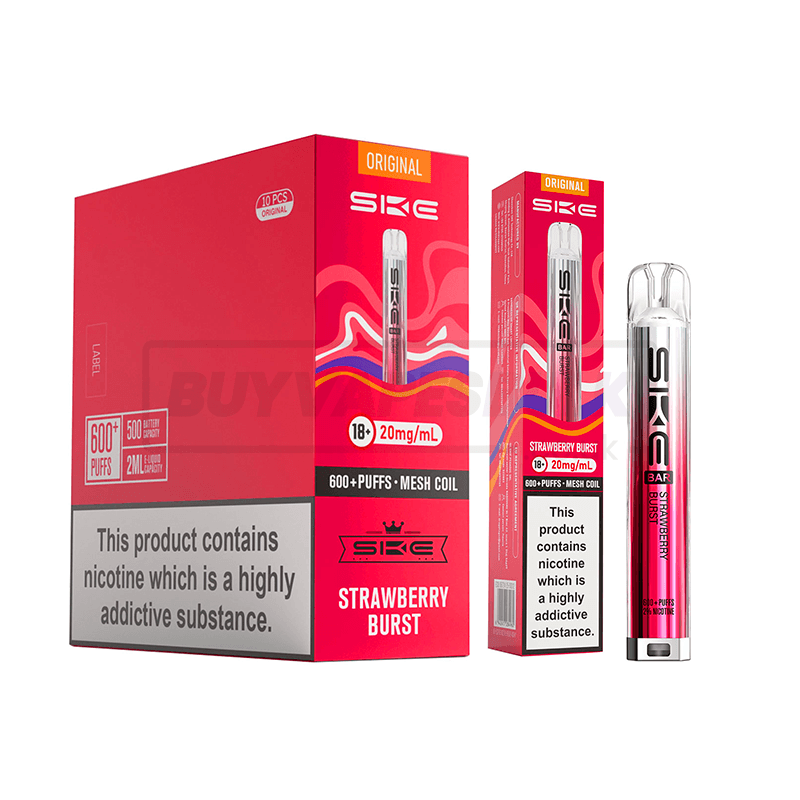 SKE Crystal Bar 600 Prefilled Vape Kit 10 Pack