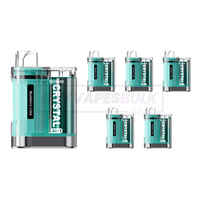 Blueberry Lime SKE Crystal 2400 Puff Disposable Vape 5 Pack