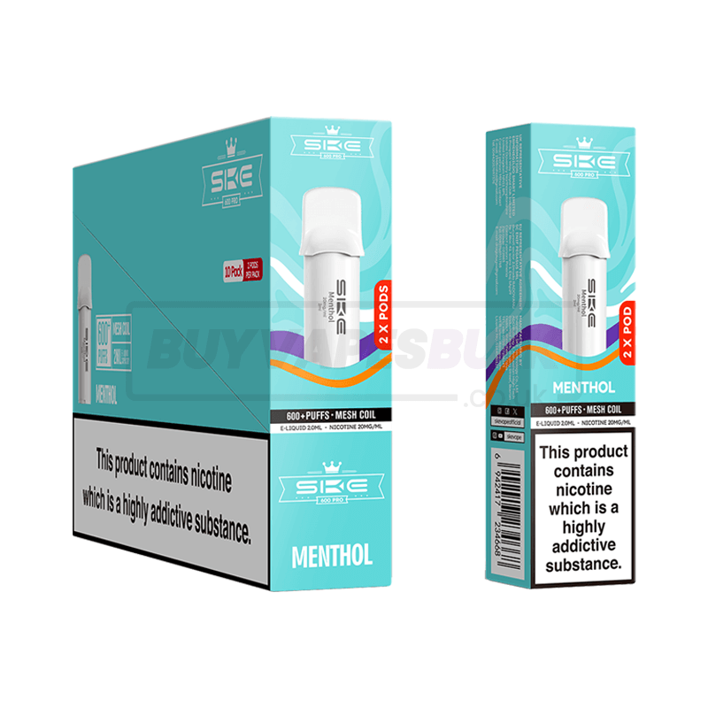 SKE Crystal 600 Pro Prefilled Pods 10 Pack Menthol