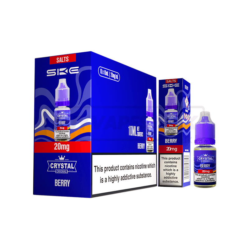 SKE Crystal Nic Salt E-Liquid 10 Pack Berry