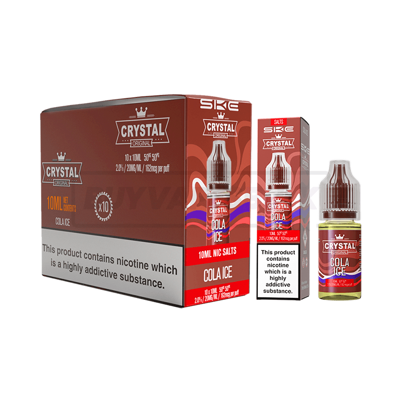 SKE Crystal Nic Salt E-Liquid 10 Pack Cola Ice