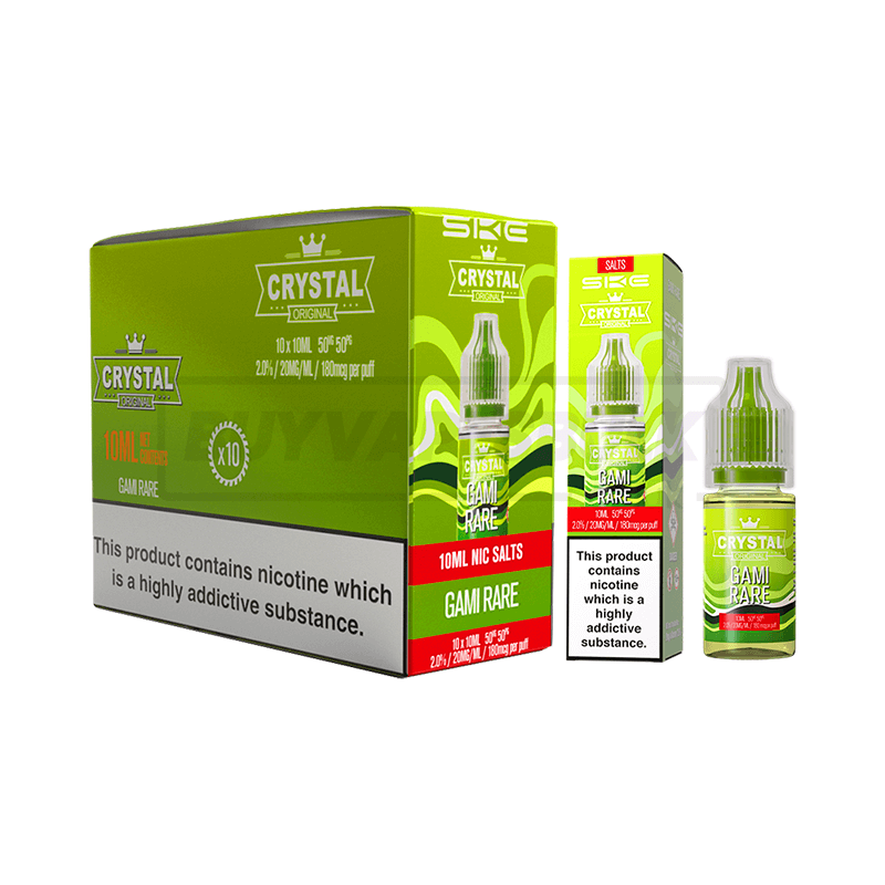 SKE Crystal Nic Salt E-Liquid 10 Pack Gami Rare