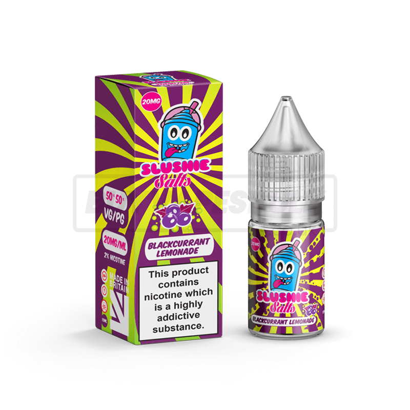 Blackcurrant Lemonade Slush Slushie Nic Salt E-Liquid Pack of 10