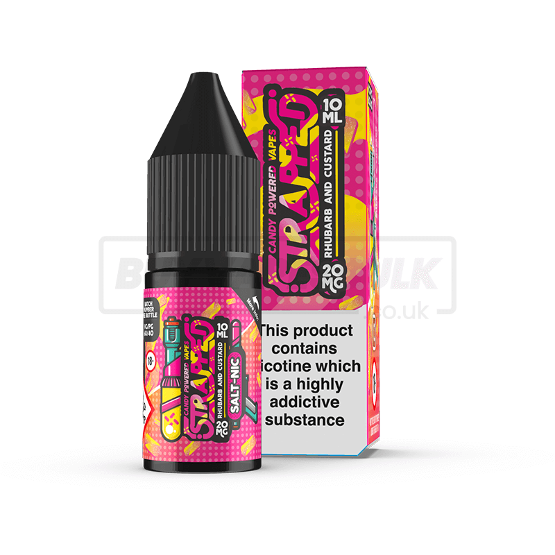 Rhubarb Custard Strapped Nic Salt E-Liquid Pack of 10 x (10ml)