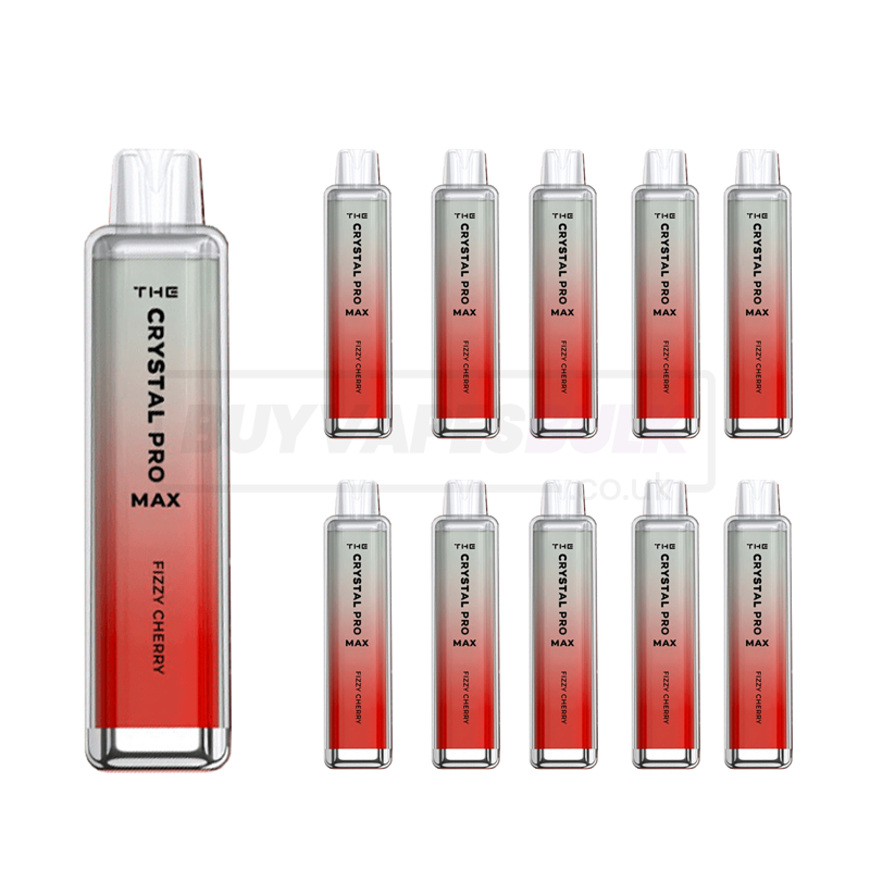Fizzy Cherry The Crystal Pro Max 4000 Disposable Vape 10 Pack