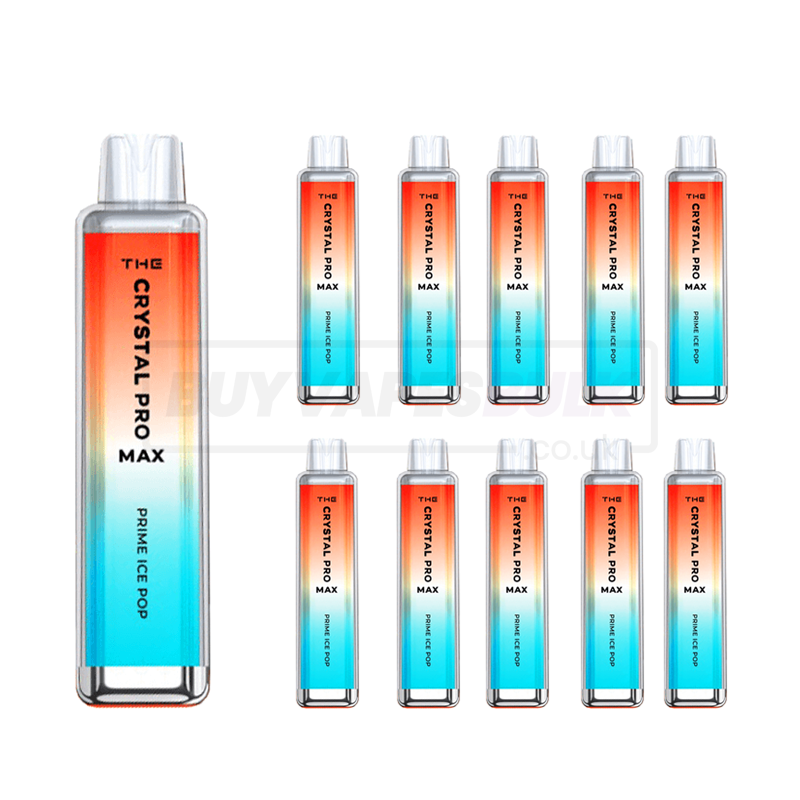 Prime Ice Pop The Crystal Pro Max 4000 Disposable Vape 10 Pack