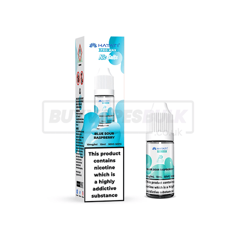 Blue Sour Raspberry Hayati Crystal Pro Max Nic Salt E-Liquid Pack of 10