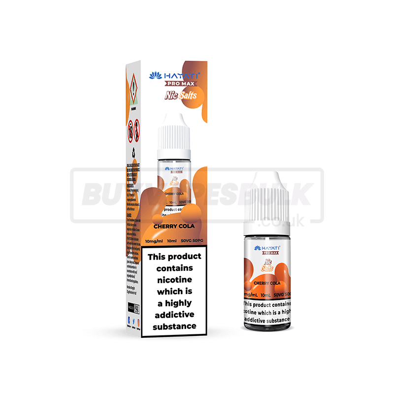 Cherry Cola Hayati Crystal Pro Max Nic Salt E-Liquid Pack of 10