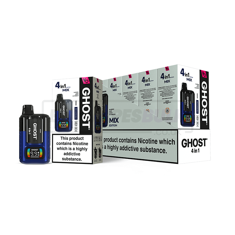 Mix Edition Vapes Bars Ghost 4 in 1 Disposable Vape 5 Pack