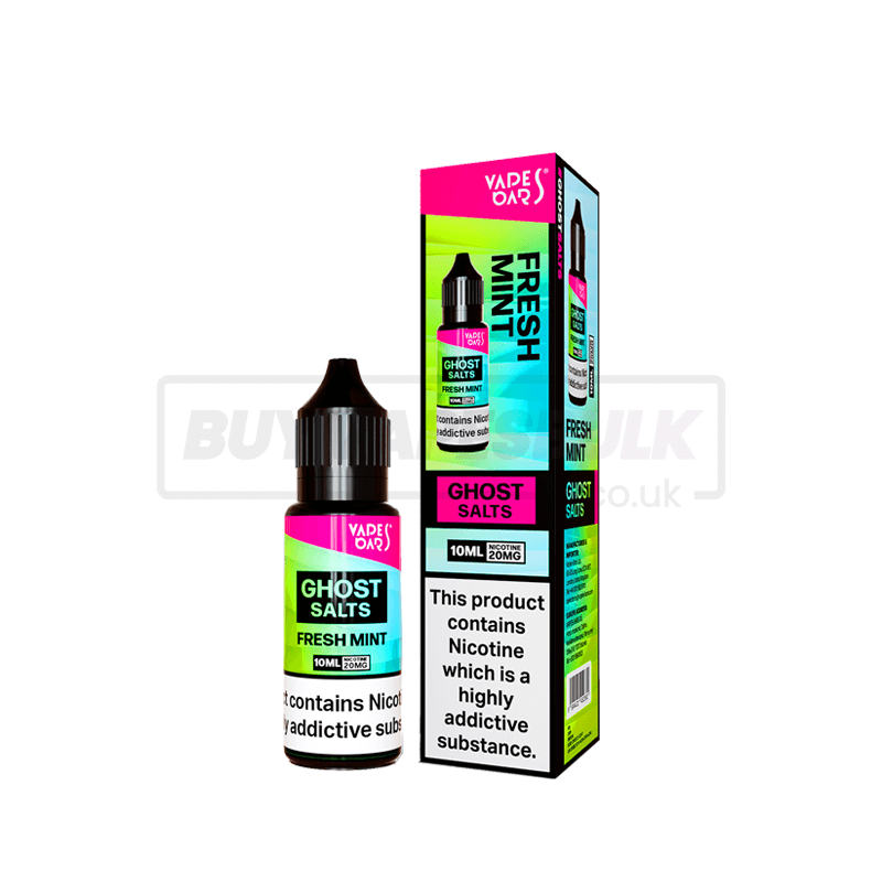 Fresh Mint Vapes Bars Ghost Nic Salt E-Liquid Pack of 10