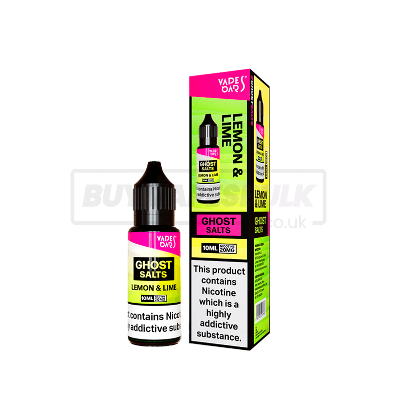 Lemon Lime Vapes Bars Ghost Nic Salt E-Liquid Pack of 10