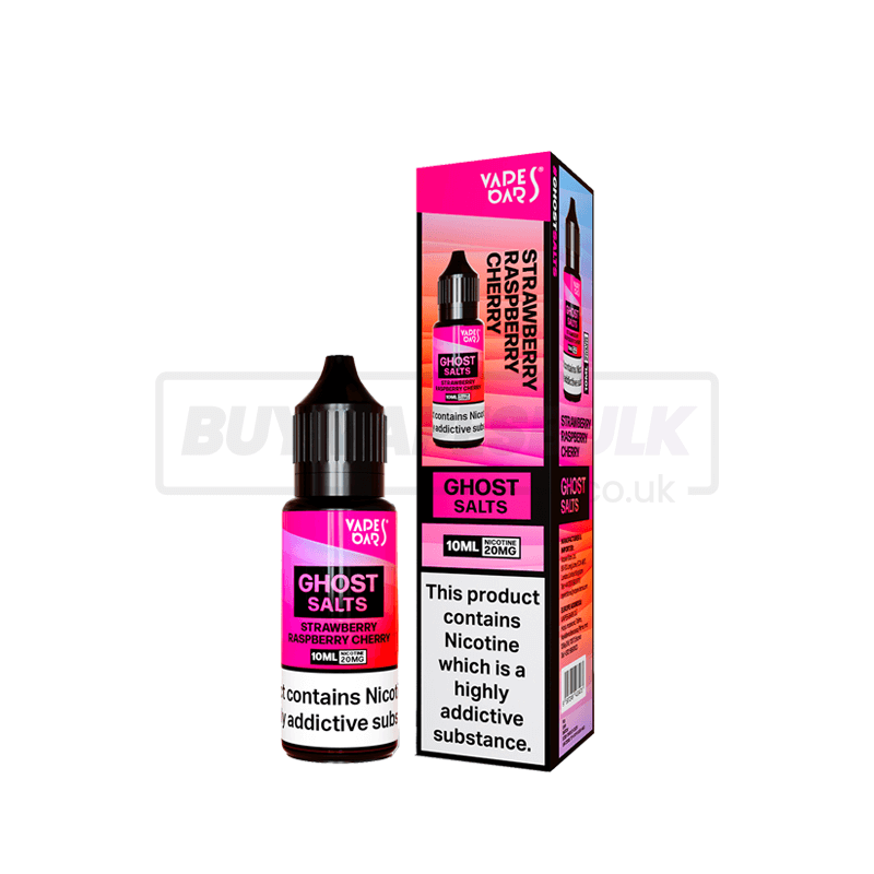 Strawberry Raspberry Cherry Vapes Bars Ghost Nic Salt E-Liquid Pack of 10
