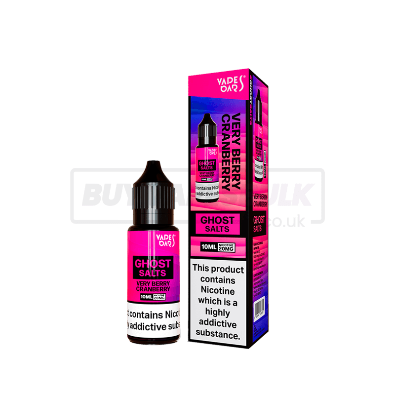 Very Berry Cranberry Vapes Bars Ghost Nic Salt E-Liquid Pack of 10